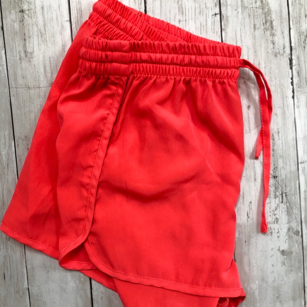 Forever 21 neon orange athletic shorts